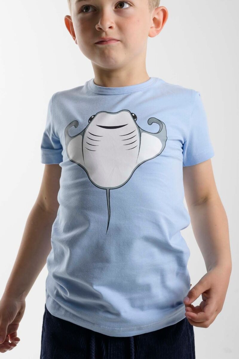 T-shirt til børn med rokke 