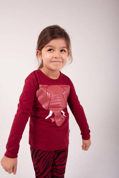 Børne Bluse med Elefant