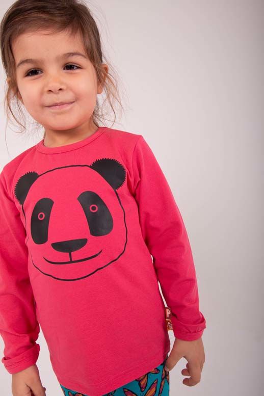 Bluse til børn med panda 