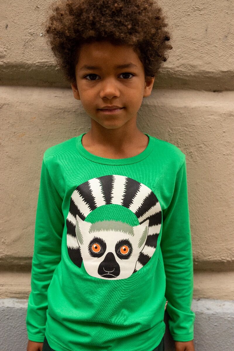 Bluse til børn med lemur  