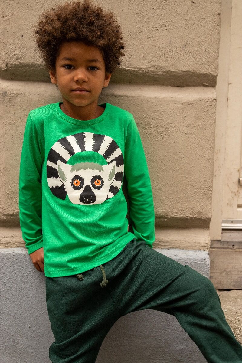 Bluse til børn med lemur  