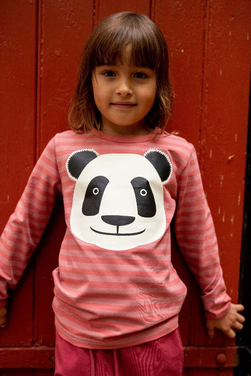 Bluse til børn med panda   