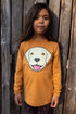 Bluse til børn med hund 