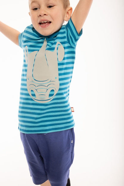 Børne t-shirt med næsehorn