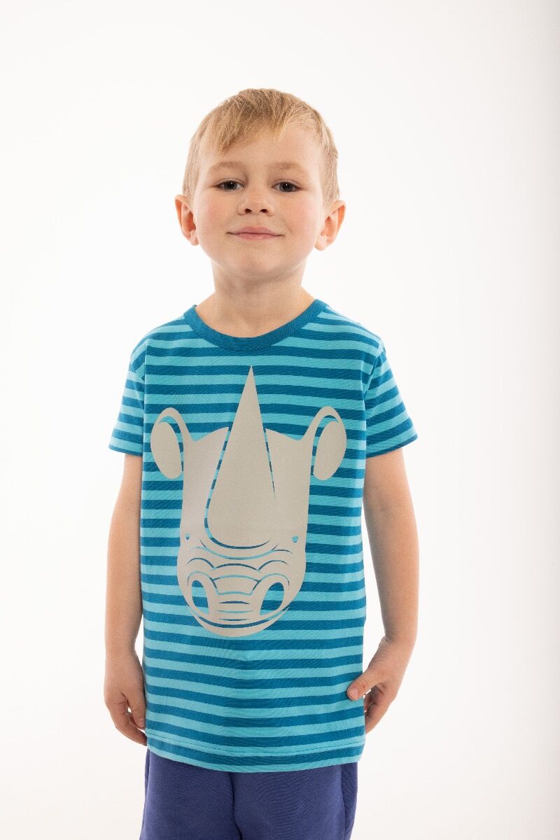 Børne t-shirt med næsehorn