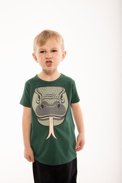 T-shirt til børn med kommodo varan
