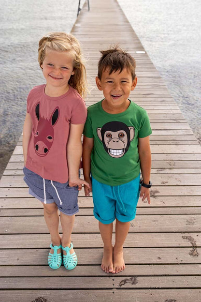 T-shirt til børn med æsel        