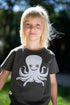 Børne T-shirt med blæksprutte