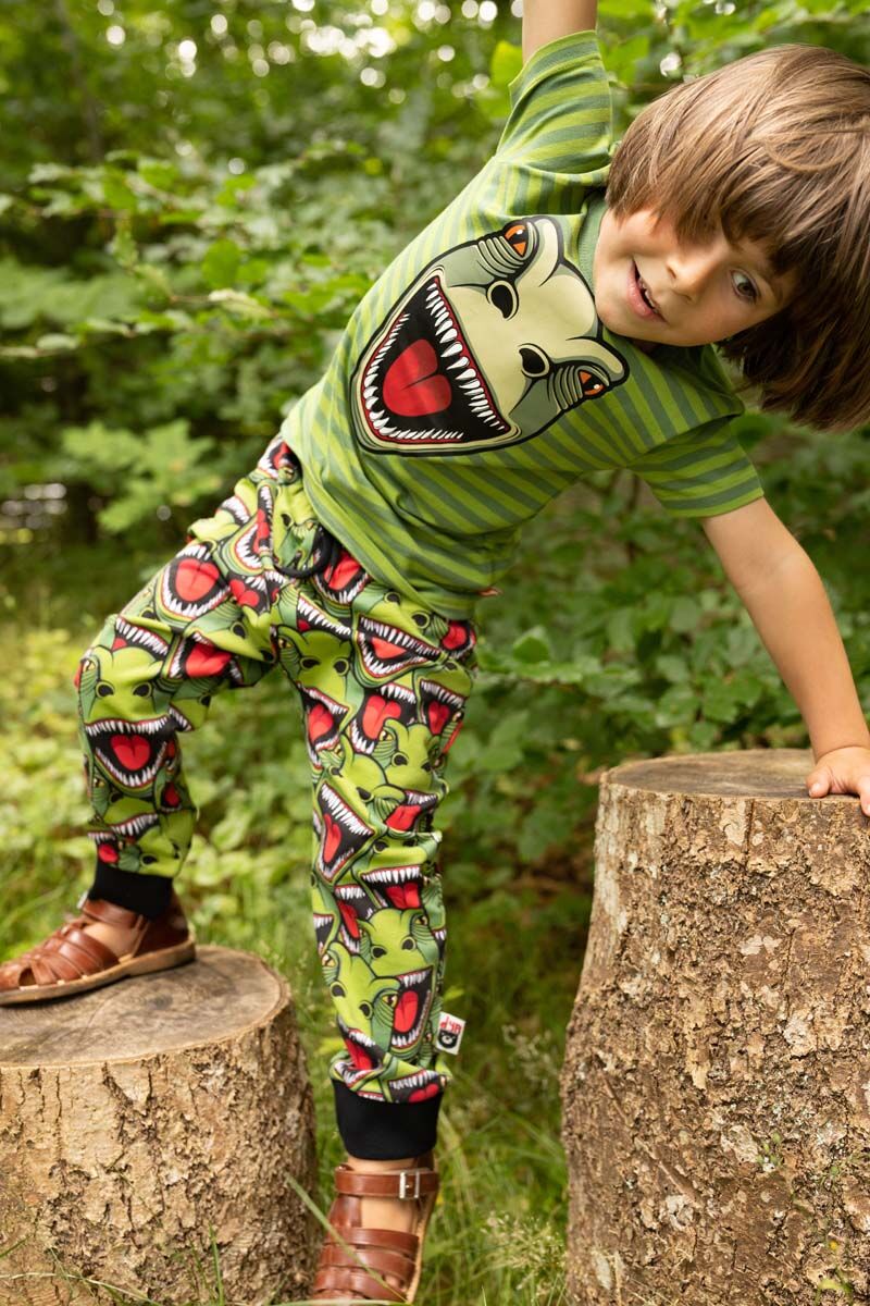 T-shirt til børn med t-rex dinosaur