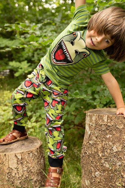 T-shirt til børn med t-rex dinosaur