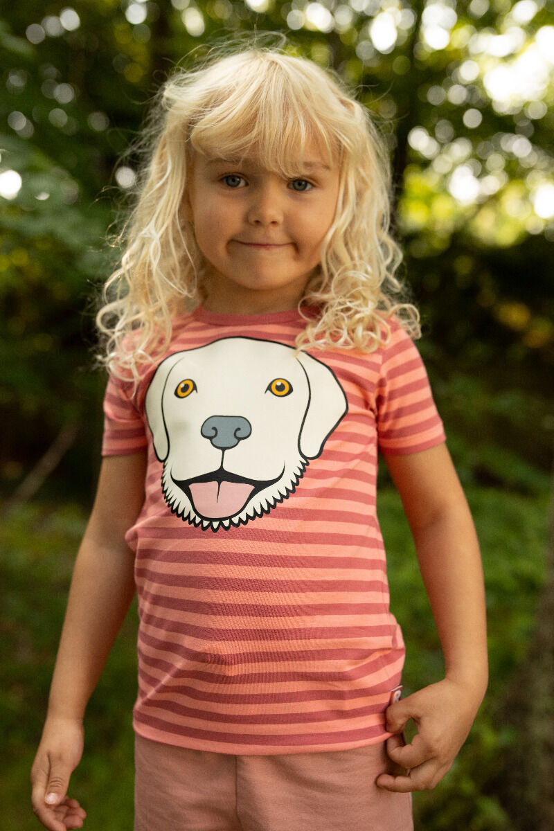 T-shirt til børn med golden retriever hund