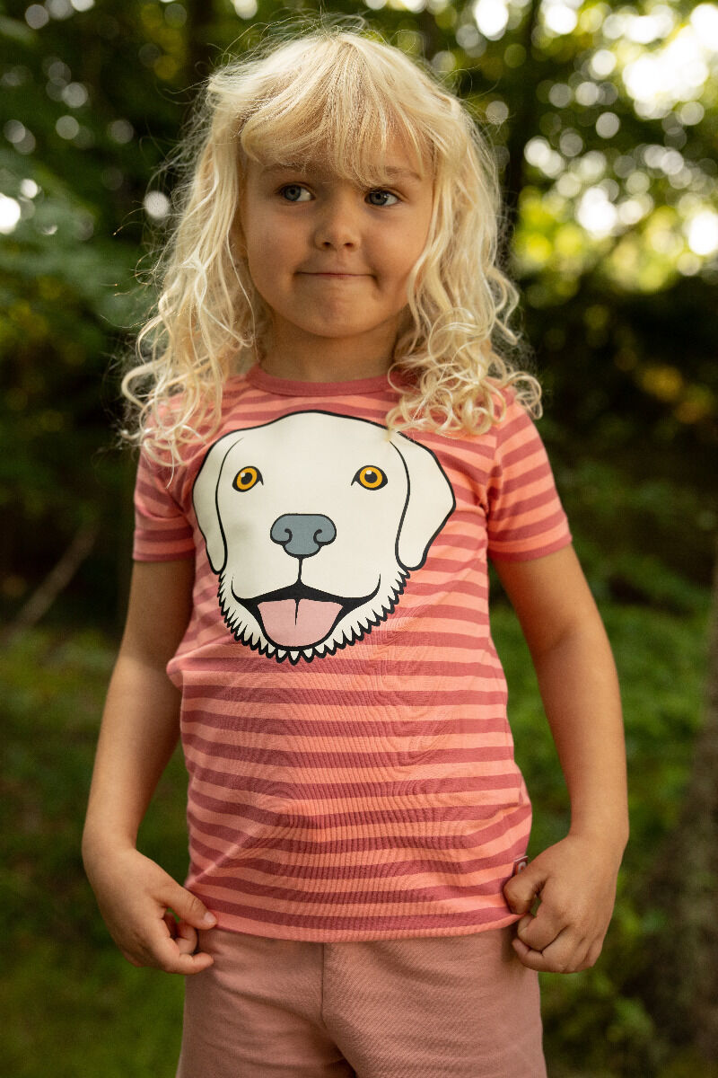 T-shirt til børn med golden retriever hund