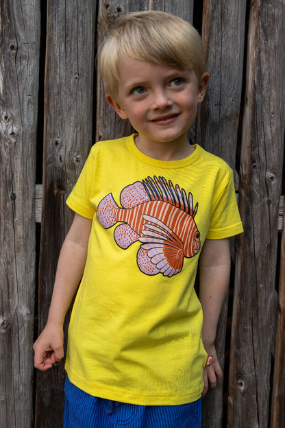 T-shirt il børn med drage fisk