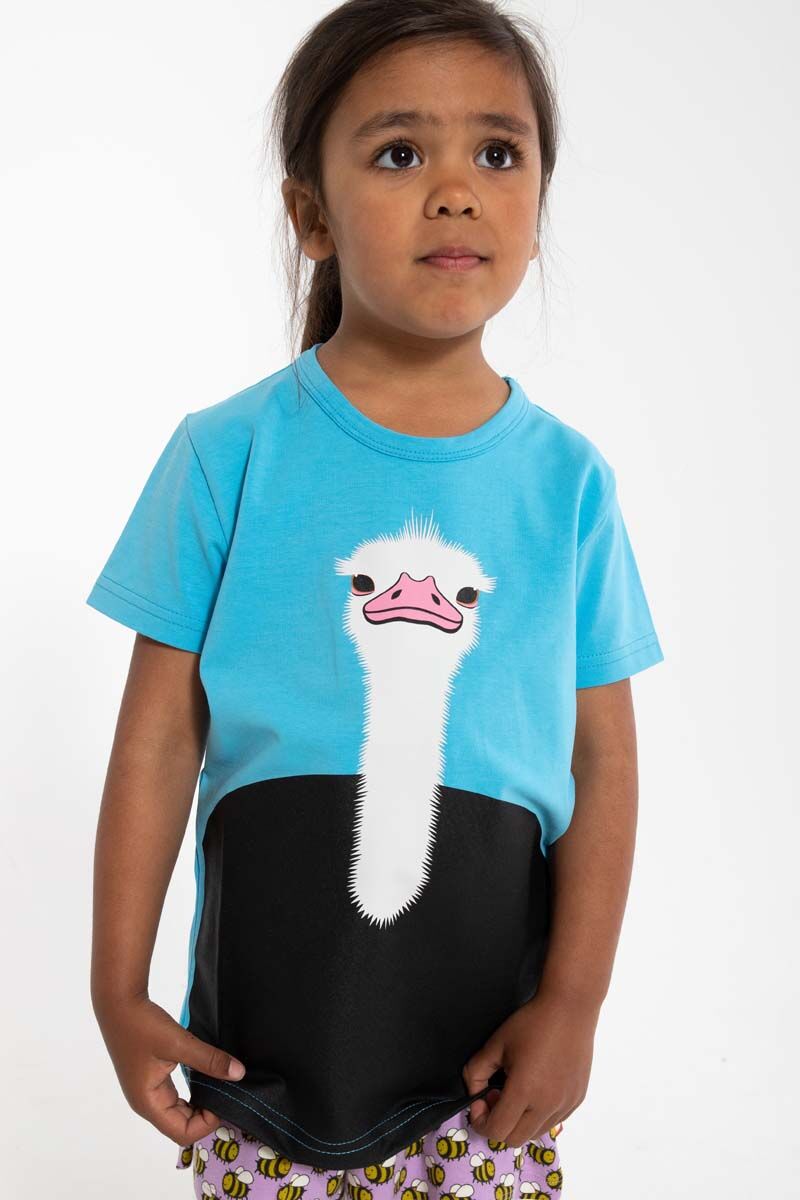 T-shirt med struds til børn