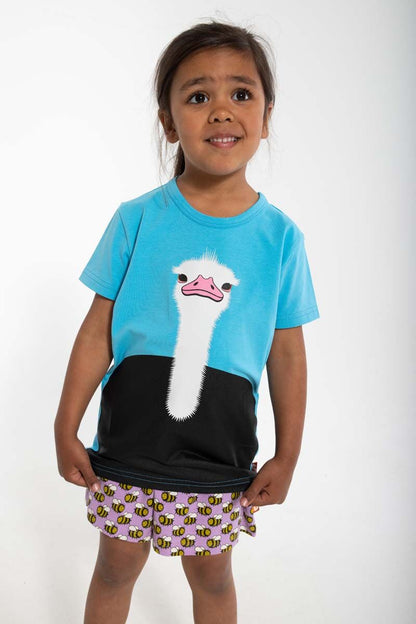 T-shirt med struds til børn
