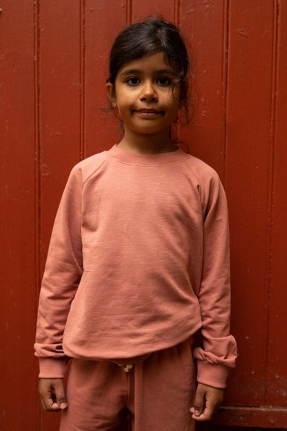 Sweater til børn i rose 