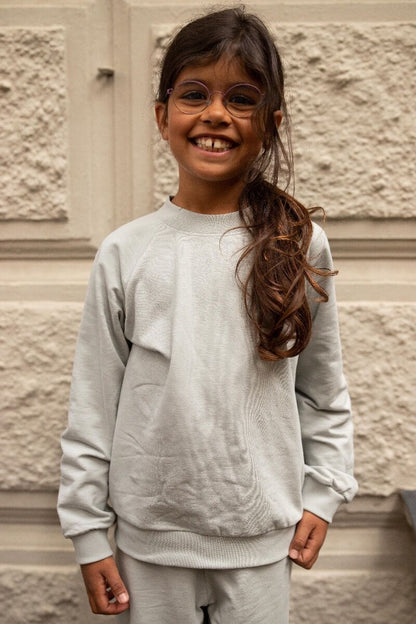Sweater til børn i grå 
