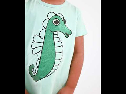 T-shirt til børn med søhest