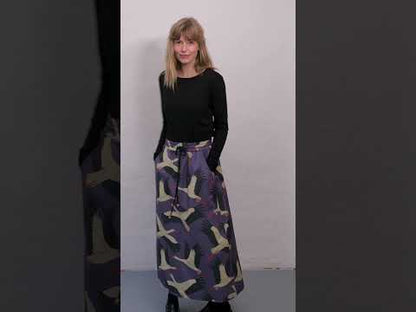 Danespresso Poplin Skirt Blue Grey STORK