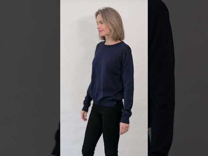 Danesaga Glitter Cardigan Dk Navy Glitter