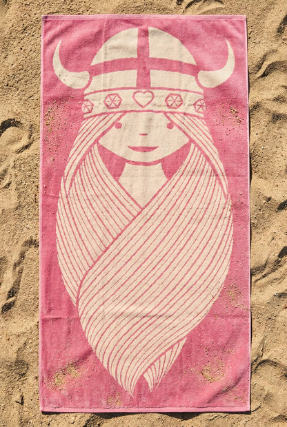 ESS - Danebademester Towel Shy Pink/Light Beige FREJA