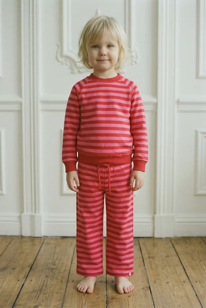 ESS - Danehulla Sweat Pants Spicy Pink/Dark Red