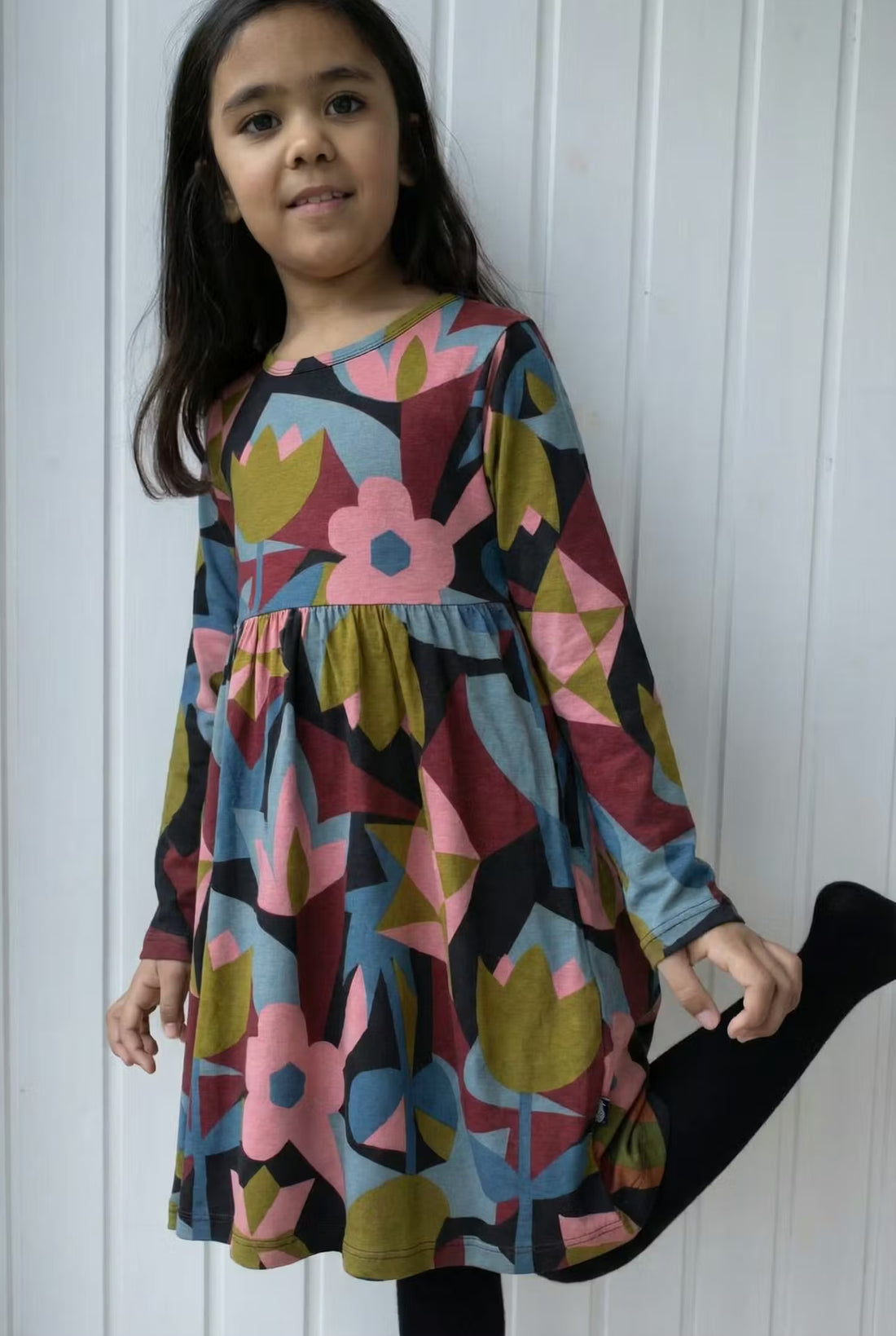Danepopsicle Interlock Dress  Black GEOFLEUR