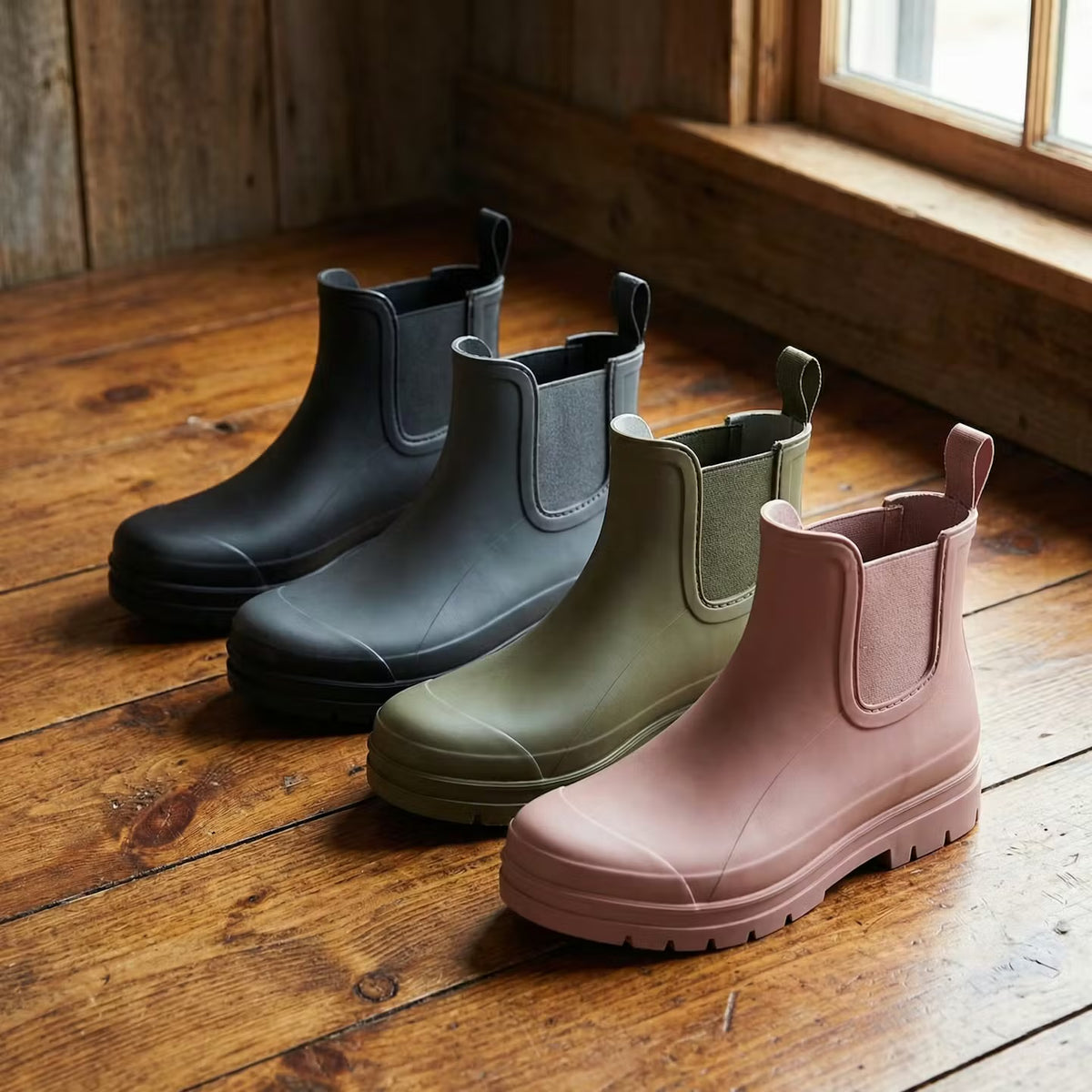 PiedPied Rainyday Rainboots Red Rose