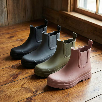 PiedPied Rainyday Rainboots Red Rose