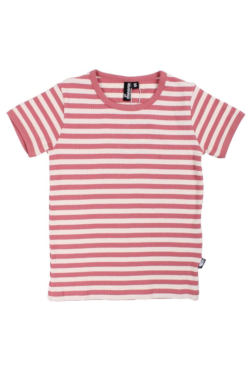 T-shirt til børn med striber  