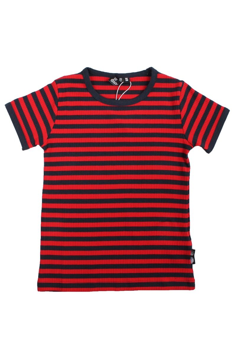 T-shirt til børn med striber  