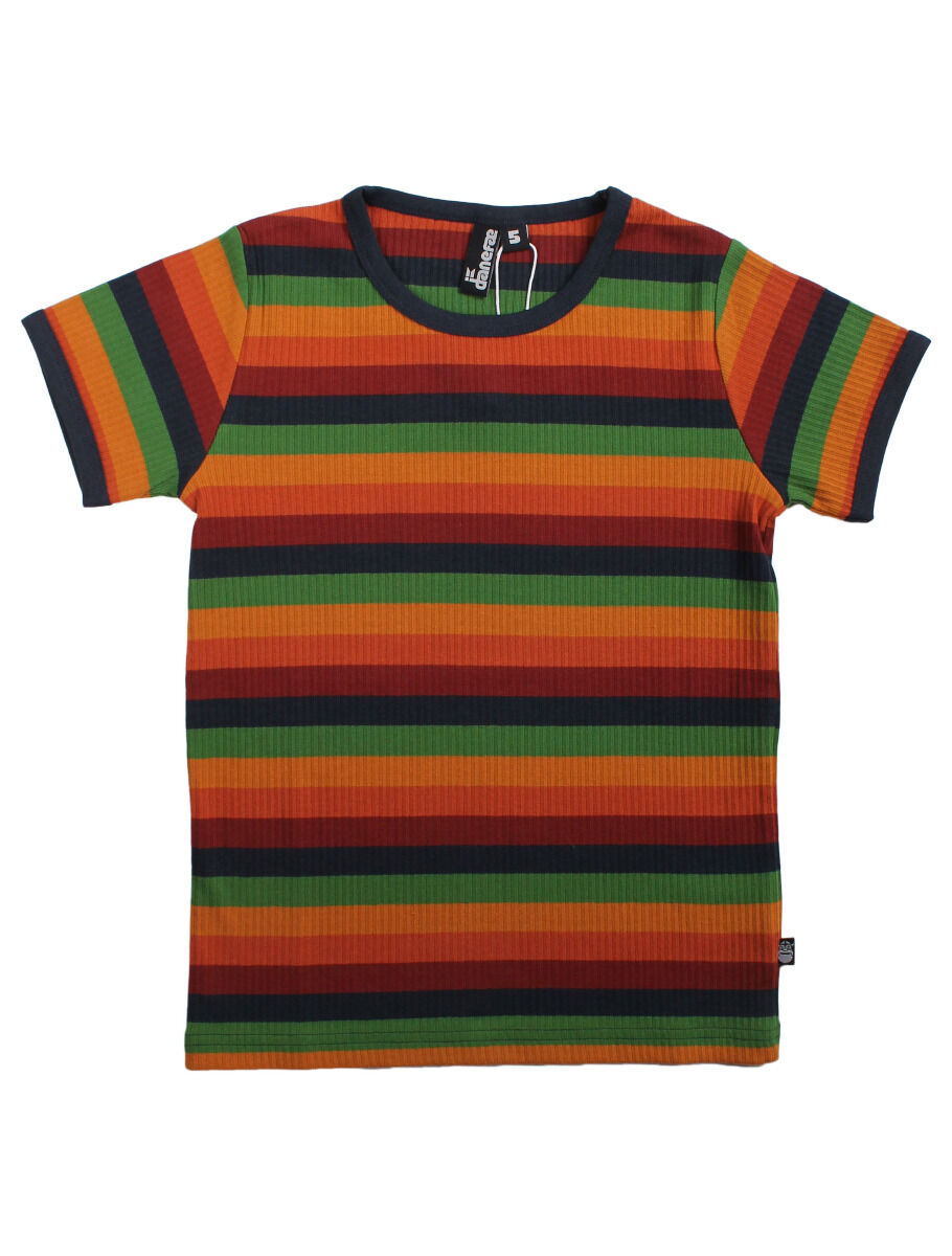 T-shirt til børn med striber  