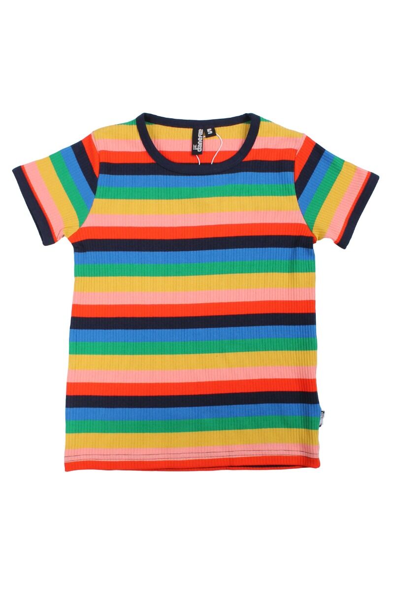 T-shirt til børn med striber  