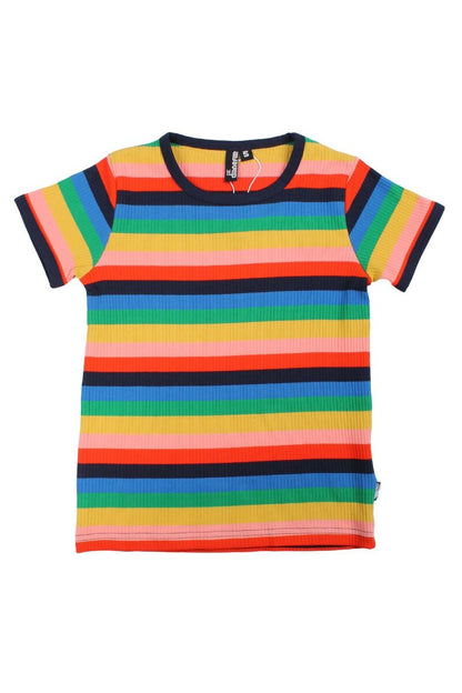 T-shirt til børn med striber  