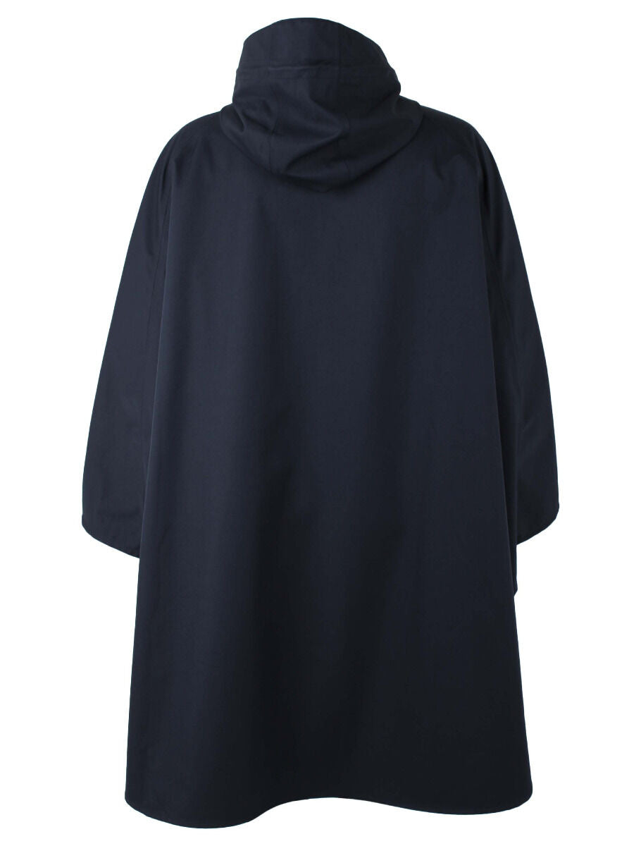 Regnponcho i navyblå til kvinder