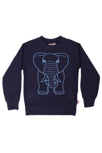 Dyrbellow Sweat Dk Navy OUTLINE ELEFANT