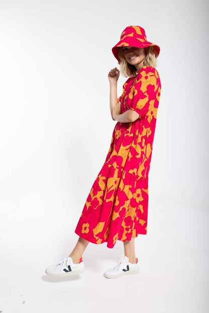 Danejuli Dress Honey/dk fuchsia BLOOM BOOM