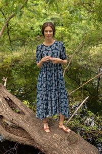 Danejuli Dress Dusty navy/chalk PALMA
