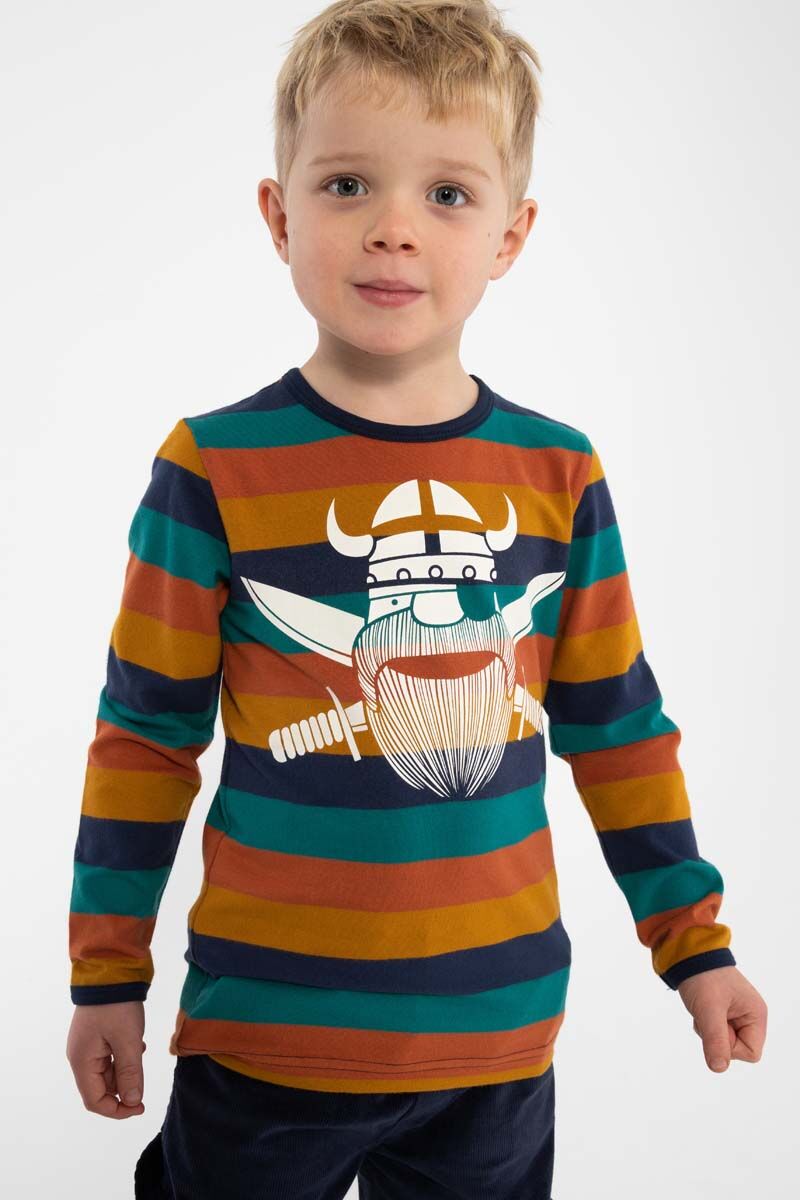 Bluse til børn med vikinge pirat
