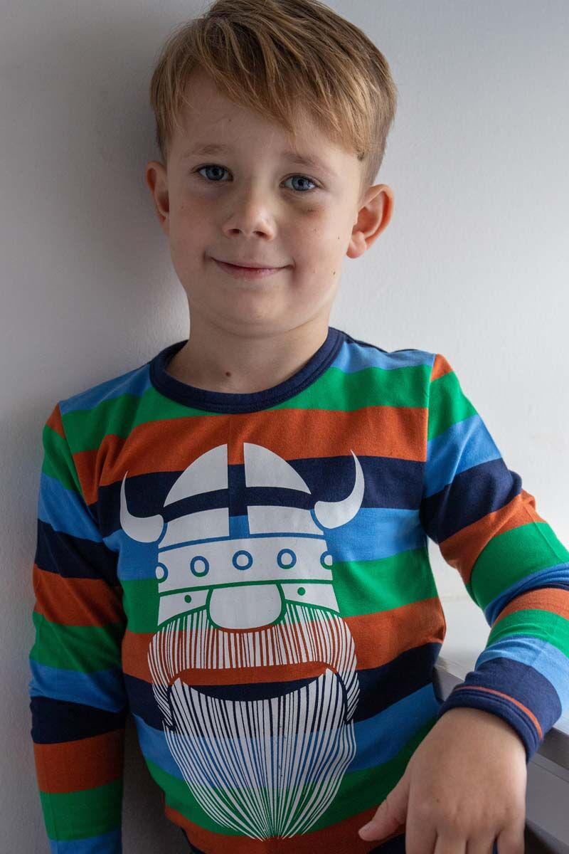 Bluse til børn med viking 