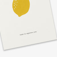 Kartotek Kort-A6 Lemon-Want to squeeze you
