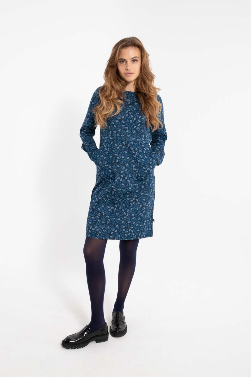Daneleonora Dress Marine/Cold Blue FLEURIE