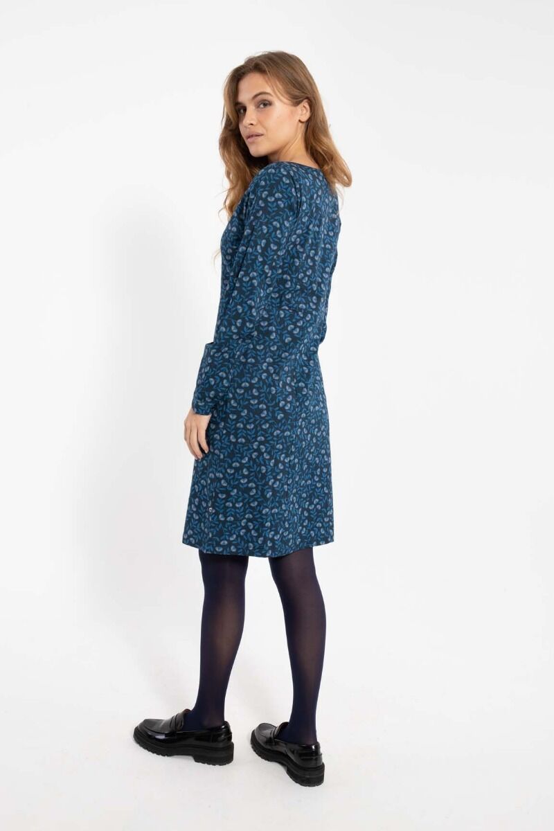 Daneleonora Dress Marine/Cold Blue FLEURIE