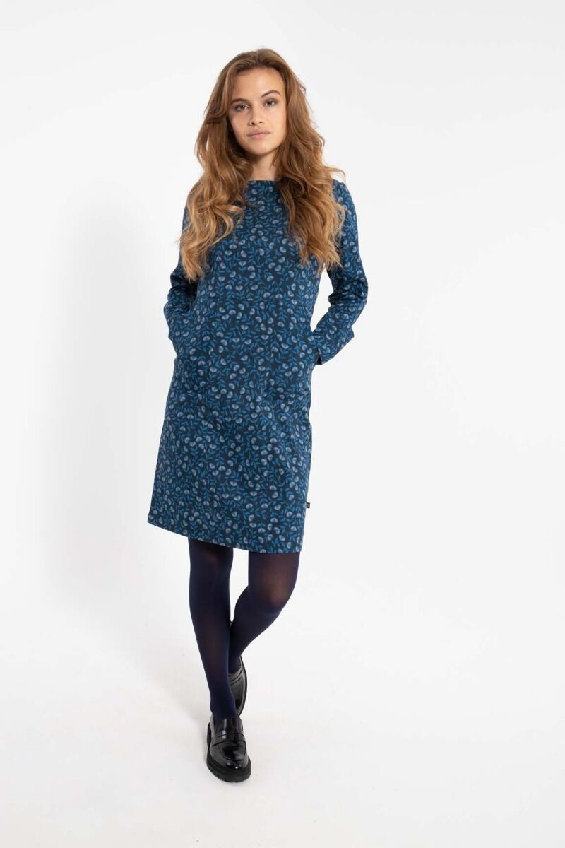 Daneleonora Dress Marine/Cold Blue FLEURIE