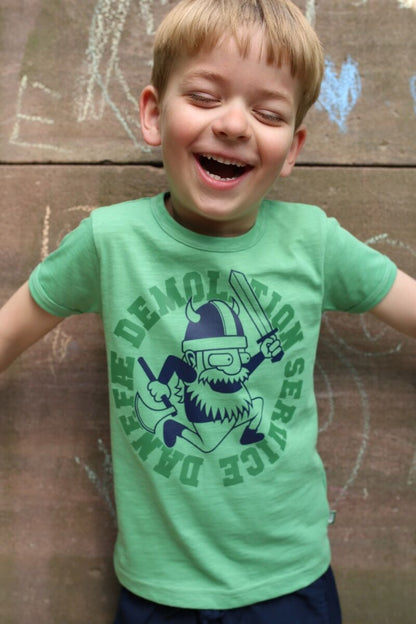 T-shirt til børn med viking
