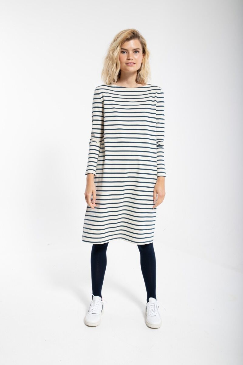 Danenassau Dress Chalk/Navy