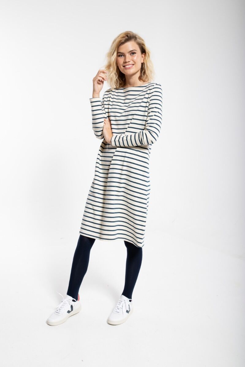 Danenassau Dress Chalk/Navy