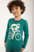 Bluse til børn med viking på cykel 