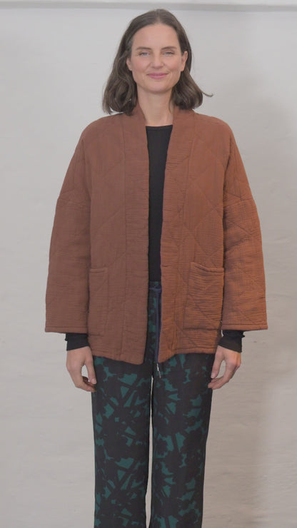 Danekatrin Quilt Jacket Brown