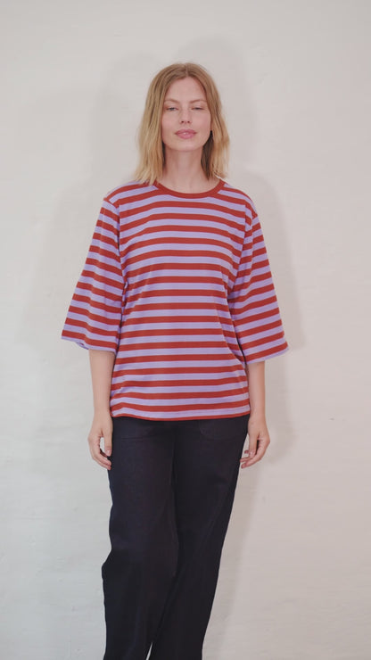 Danebasic Glad Tee Light Lilac/Chili